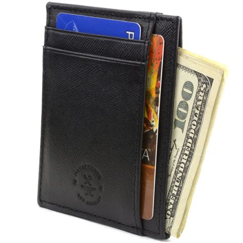 rfid blocking front pocket wallet